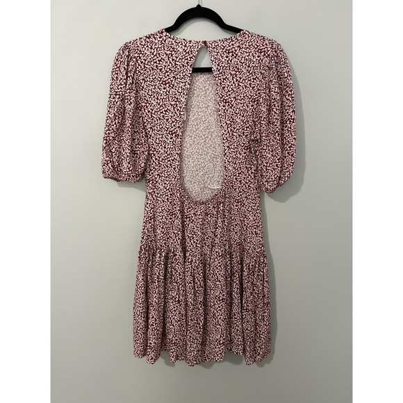 Free People Dancing In The Dark Dress Women’s Small Red White - Picture 4 of 14